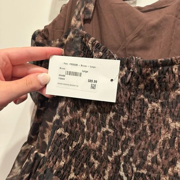 Leopard Print Tie Shoulder Maxi Dress - Picture 5 of 5